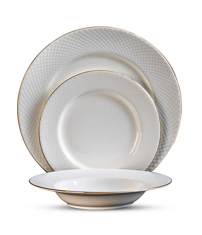 סט צלחות 18 חלקים – פורצלן דק ואיכותי LEGACY FINE BONE CHINA